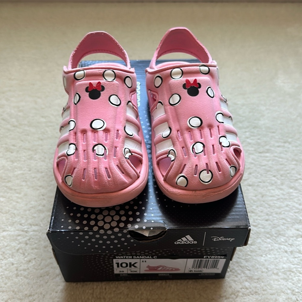 Adidas Pink Minnie Mouse Water Sandals size 10